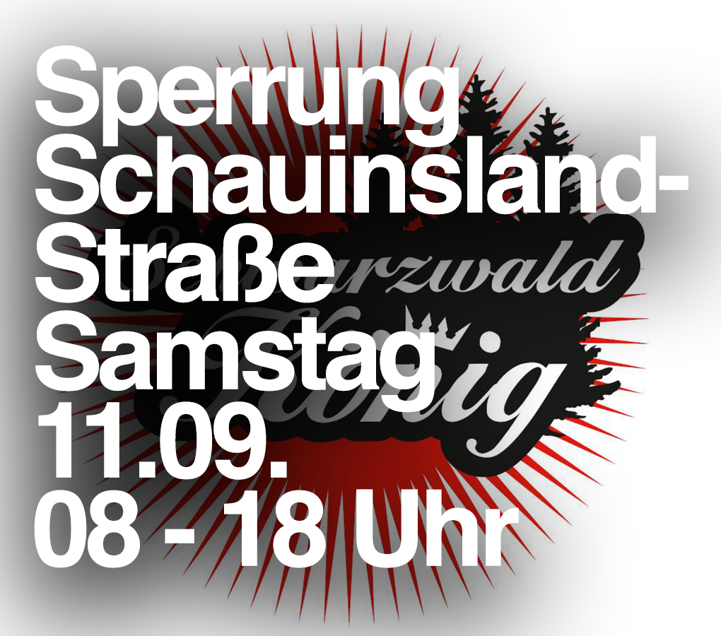 11.09. Sperrung: L124 (Schauinslandstrasse) – Schauinslandkönig 2020