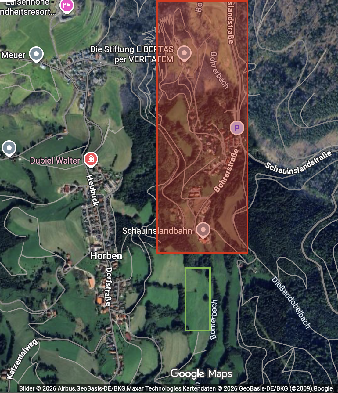 Hinweis zu Landungen im Bereich Bohrer und Talstation Hinweis zu Landungen im Bereich Bohrer und Talstation